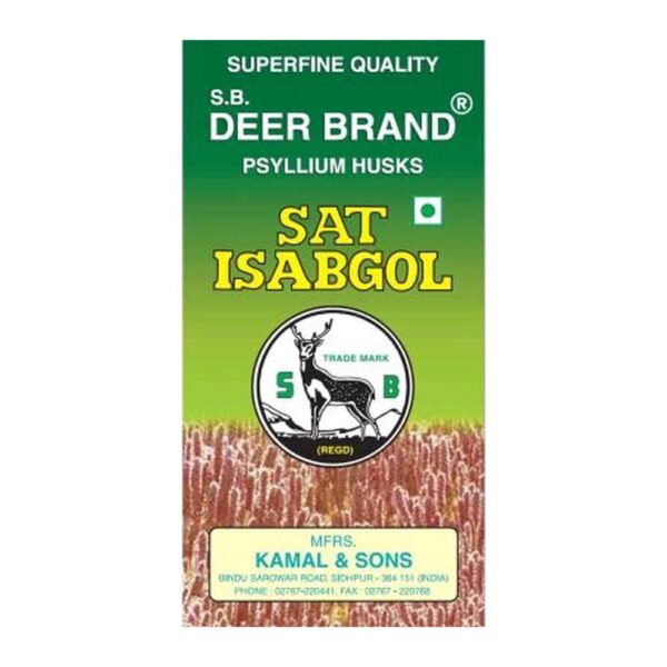 Deer Brand Sat Isabgol Psyllium Husks 50g