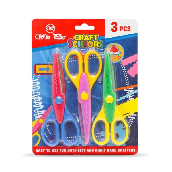 Win Plus Craft Scissors, 4 Pieces